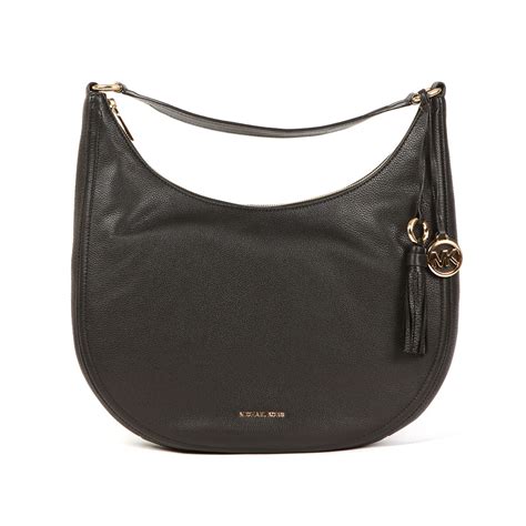 michael kors lydia black|Michael Kors Lydia Large Hobo Bag, Black .